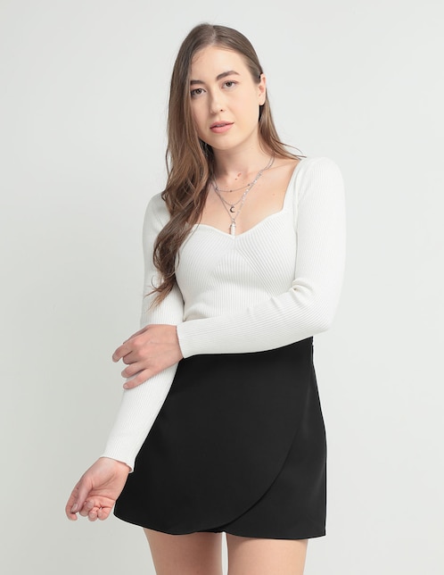 Suéter Metropolis cuello con escote para mujer