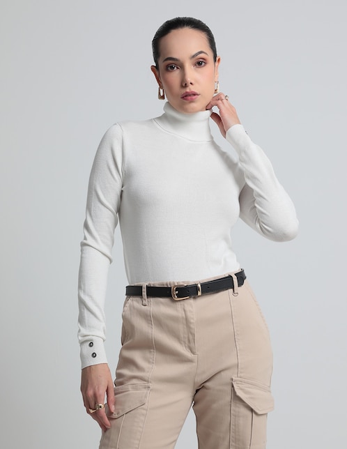 Suéter Metropolis cuello tortuga para mujer