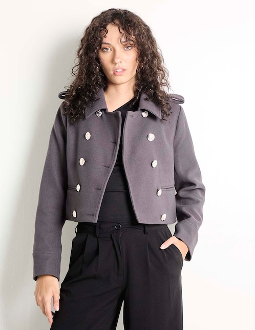 Abrigo Metropolis abierto para mujer