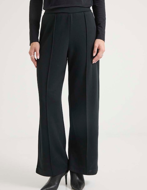PANTALON METROPOLIS, EG, NEGRO LISO CIN