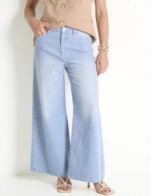 Jeans relaxed amplio para mujer 1
