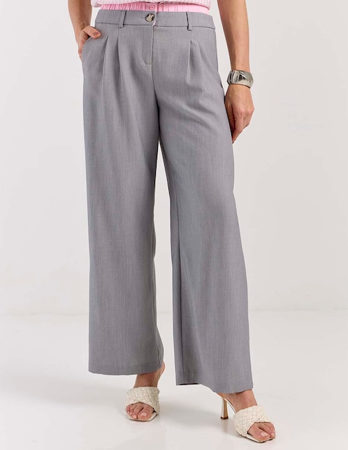 Pantalón de vestir amplio para mujer 1