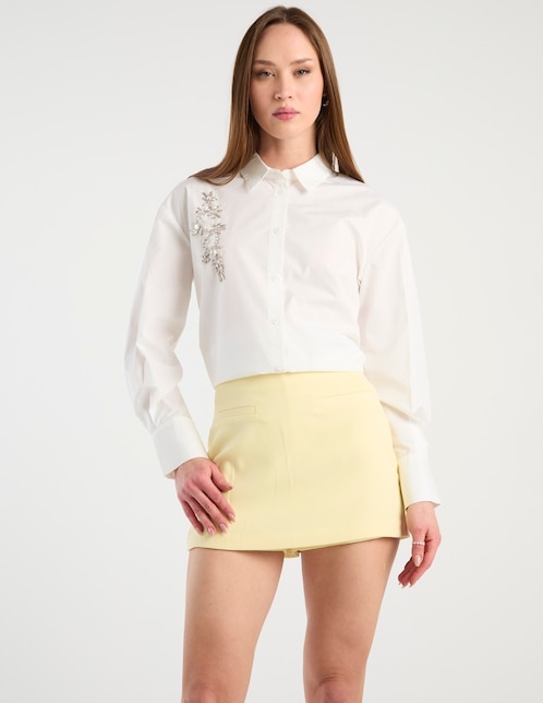Falda short a la cintura 1