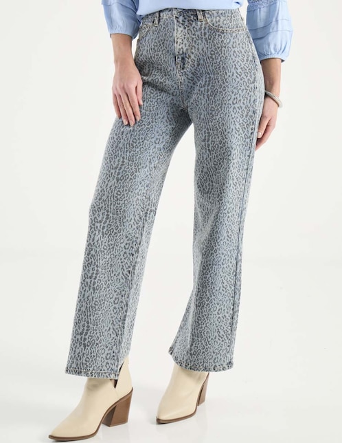 Jeans relaxed boot para mujer 1