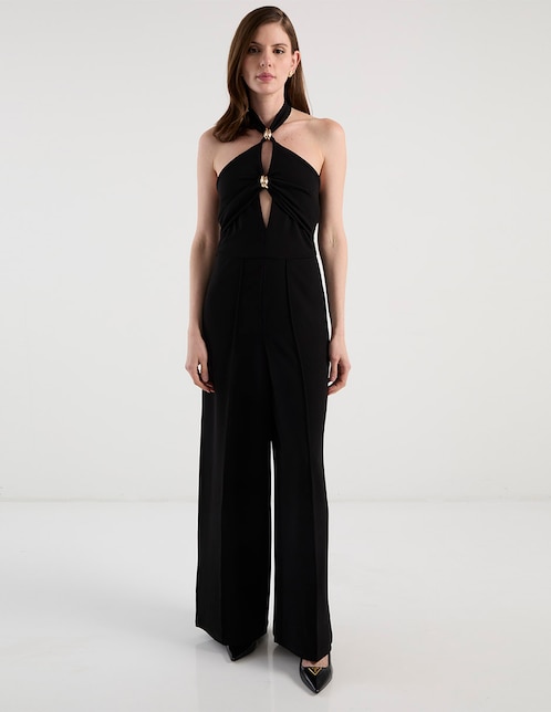 Jumpsuit Metropolis formal estampado liso para mujer