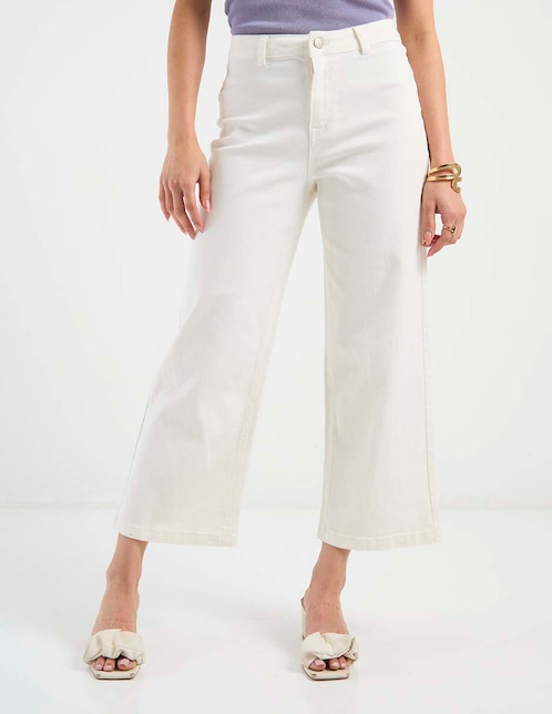 Jeans wide leg Metropolis para mujer