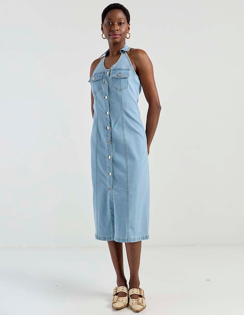 Vestido 3/4 casual Metropolis para mujer