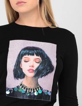 Suéter Metropolis cuello redondo para mujer