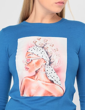 Suéter Metropolis cuello redondo para mujer