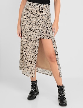 Falda crop Metropolis cintura alta