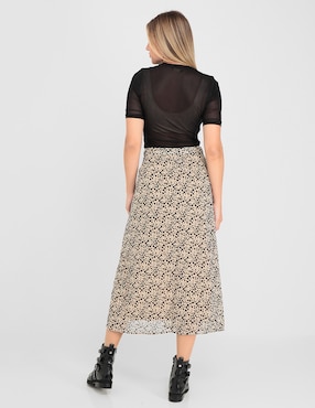 Falda crop Metropolis cintura alta
