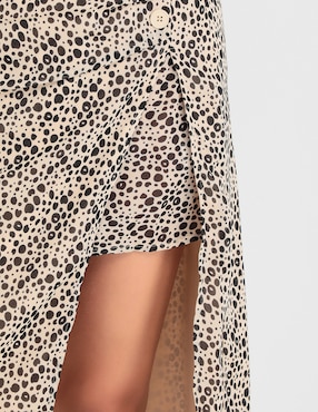 Falda crop Metropolis cintura alta