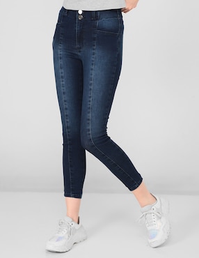 Jeans skinny Metropolis corte cintura alta para mujer