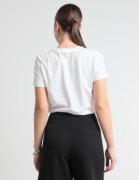 Playera manga corta Metropolis cuello redondo para mujer