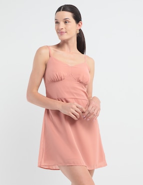 Vestido Mini Casual Metropolis Para Mujer