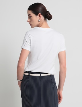 Playera manga corta Metropolis cuello redondo para mujer