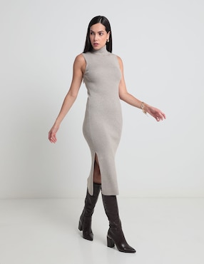 Vestido Midi Casual Metropolis Para Mujer