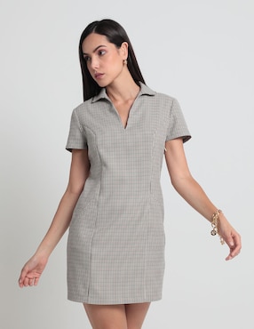 Vestido Corto Casual Metropolis Para Mujer