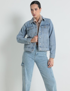 Chamarra Denim Metropolis De Mezclilla Para Mujer