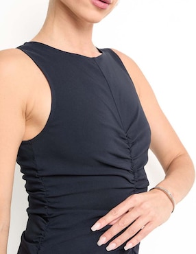 Vestido crop casual Metropolis para mujer