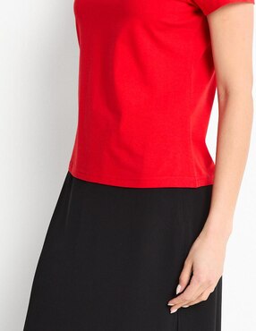 Playera Metropolis manga corta cuello redondo para mujer