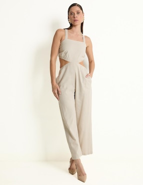 Jumpsuit Metropolis De Algodón Casual Para Mujer