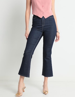 Jeans Flare Metropolis Corte Cintura Para Mujer