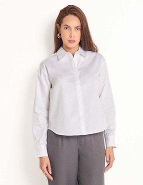 Blusa manga larga para mujer
