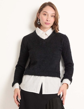 Blusa manga larga para mujer