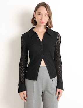 Blusa manga larga para mujer