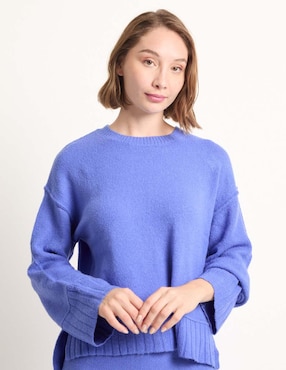 Suéter Metropolis cuello redondo para mujer