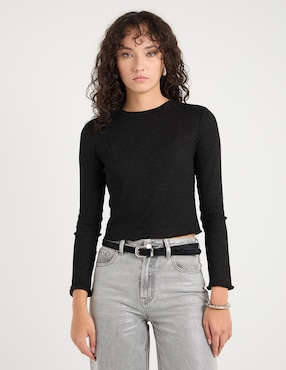 Blusa manga larga para mujer