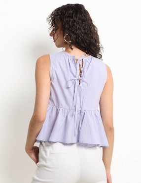 Blusa Metropolis sin manga para mujer