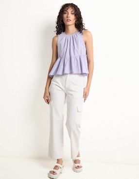 Blusa Metropolis sin manga para mujer