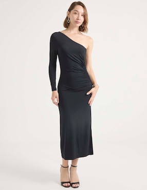 Vestido crop de fiesta Metropolis espalda abierta