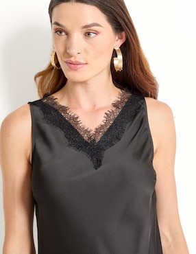 Vestido midi casual Metropolis para mujer