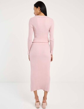 Falda midi Metropolis a la cintura