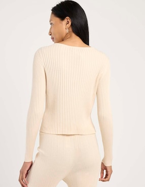 Suéter Metropolis cuello V para mujer