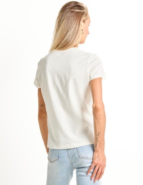 Playera manga corta Metropolis cuello redondo para mujer