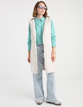 Blusa camisera manga larga para mujer