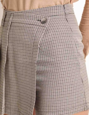 Falda short Metropolis a la cintura