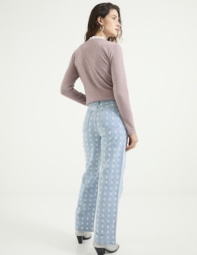Jeans straight Metropolis corte cintura para mujer
