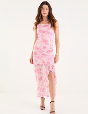 Vestido largo casual Metropolis para mujer
