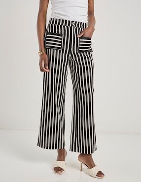 Pantalón relaxed wide leg para mujer