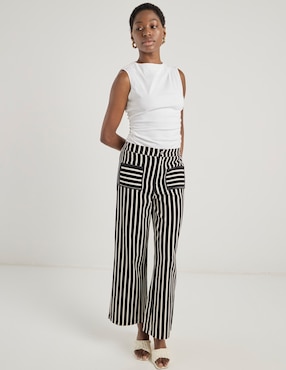 Pantalón relaxed wide leg para mujer