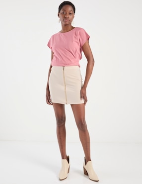 Falda corta Metropolis a la cintura