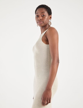 Vestido midi casual Metropolis para mujer