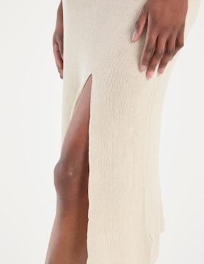 Vestido midi casual Metropolis para mujer