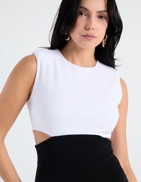 Vestido midi casual Metropolis para mujer