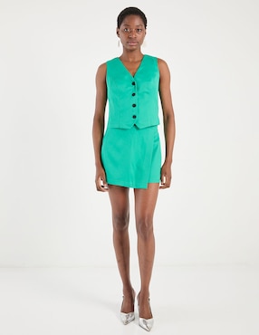 Falda short Metropolis a la cintura